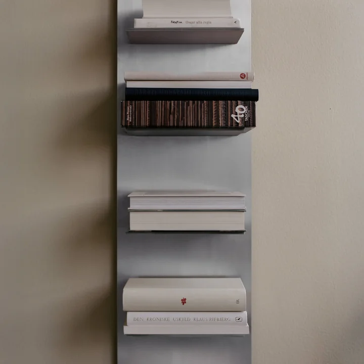 Ferm Living - Lager Tall Wall shelf, 25 x 170 cm, aluminum