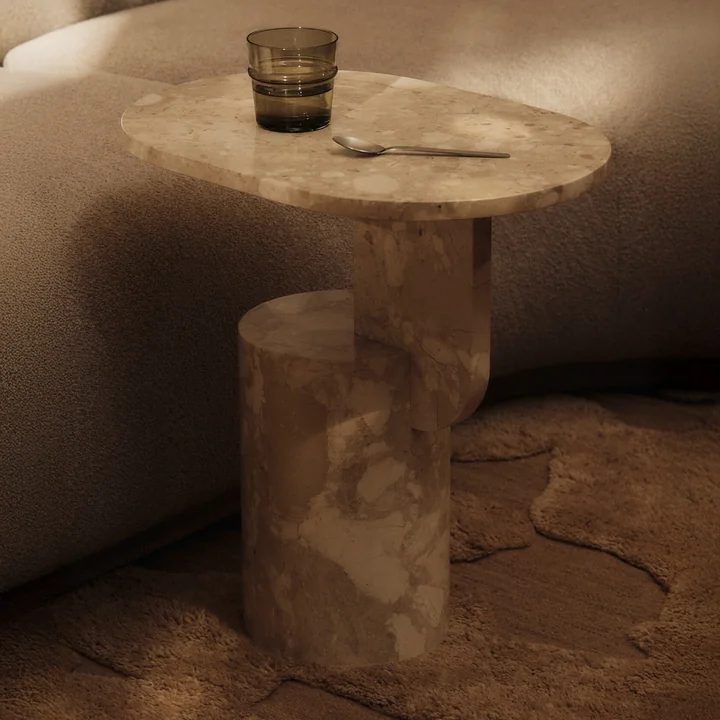 Ferm Living - Insert side table, sand (marble)