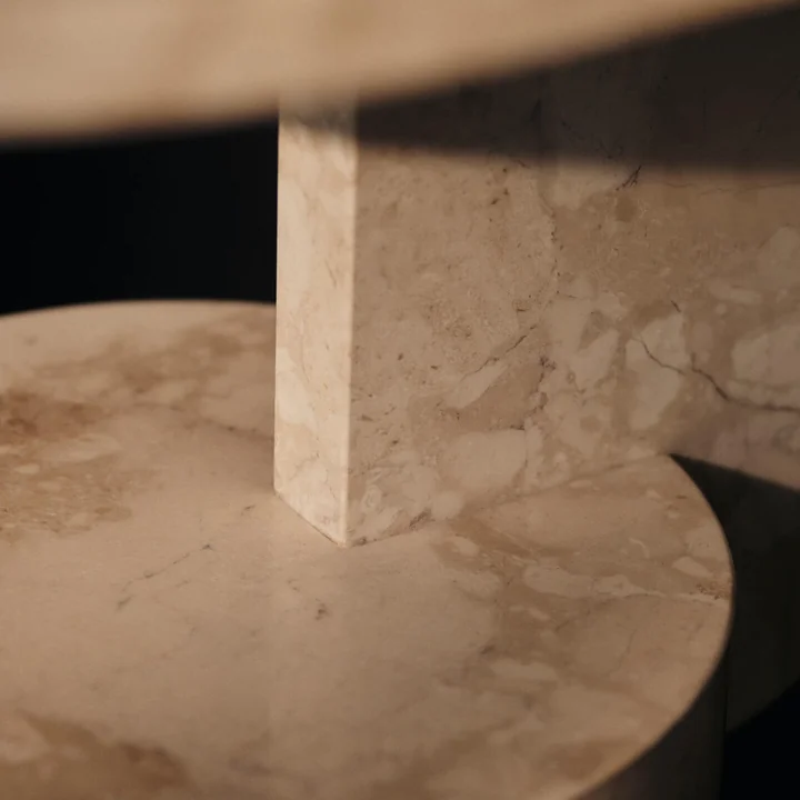 Ferm Living - Insert side table, sand (marble)