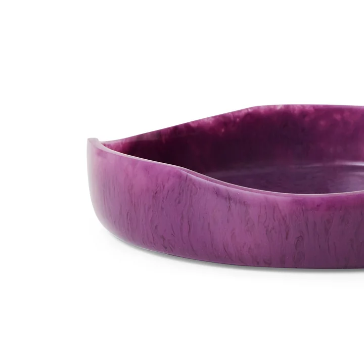HKliving - Shell Salad bowl, Ø 26.5 cm, plum