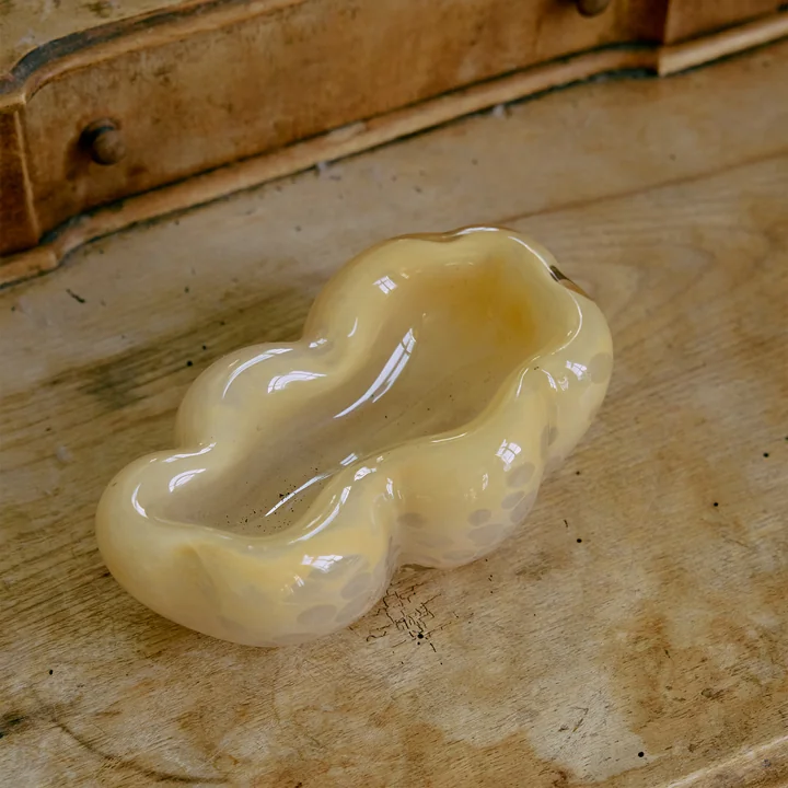 HKliving - Glass bowl, oyster