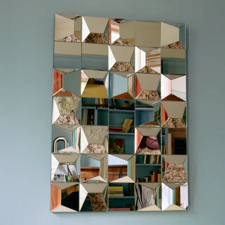 HKliving - Relief Wall mirror, 60 x 85 cm
