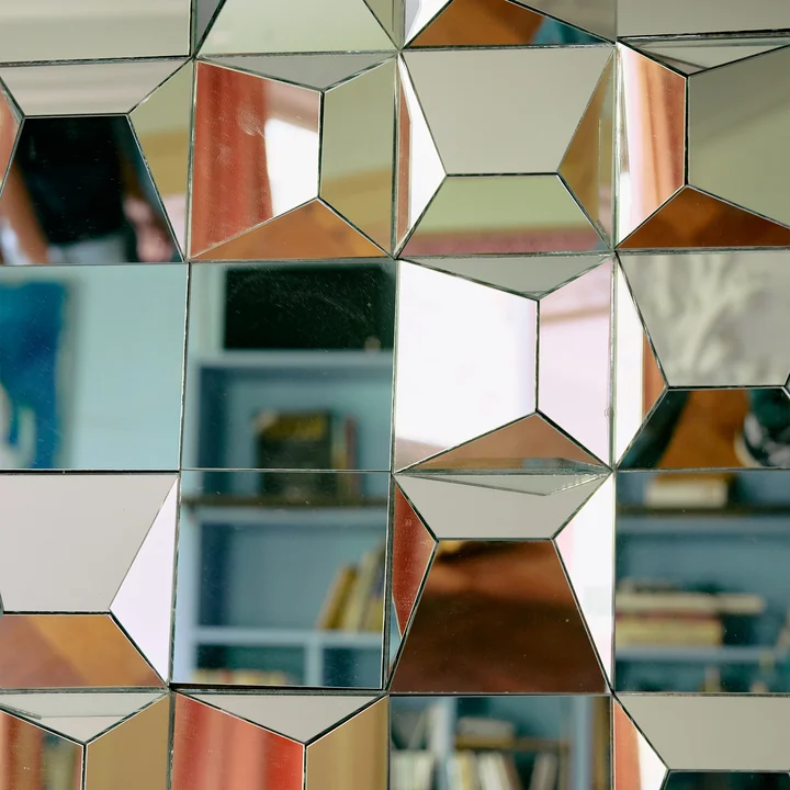 HKliving - Relief Wall mirror, 60 x 85 cm