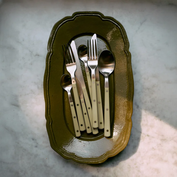 HKliving - New Classics Serving tray, 35 x 21 cm, olive