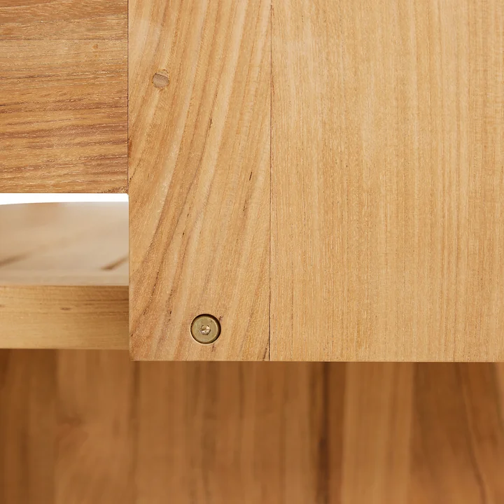 HKliving - Outdoor teak lounge sofa, wooden frame