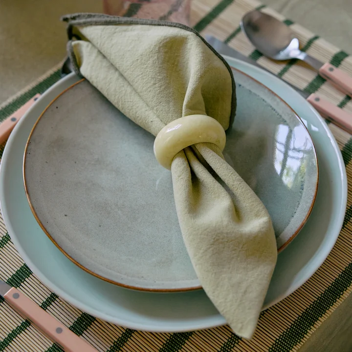 HKliving - Napkin rings, sunrise (set of 4)