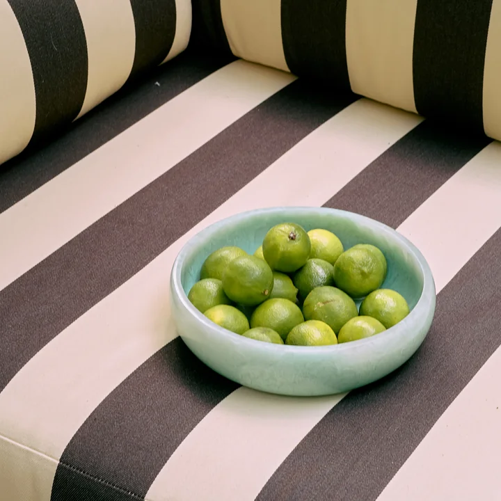 HKliving - Salad bowl, Ø 26.5 x H 7.5 cm, mint