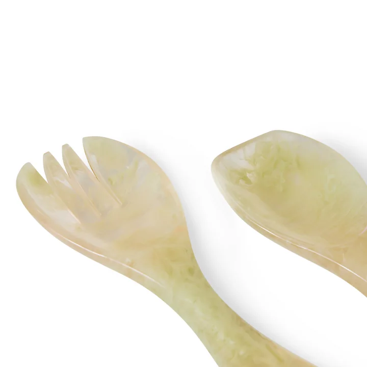 HKliving - Salad cutlery set, mist green (2 pcs.)