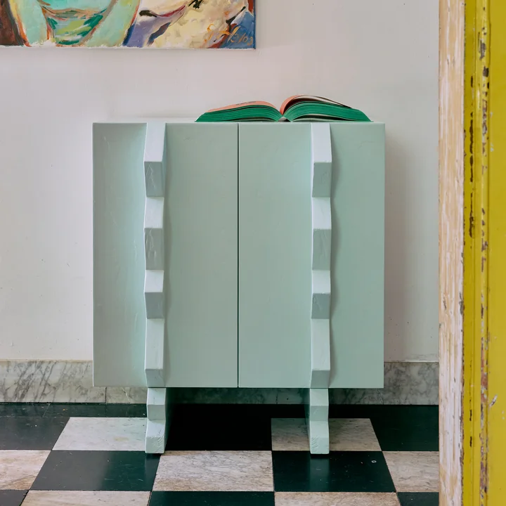 HKliving - Forma Cupboard, ice blue