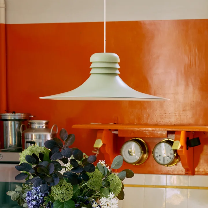 HKliving - Flare pendant light, mint