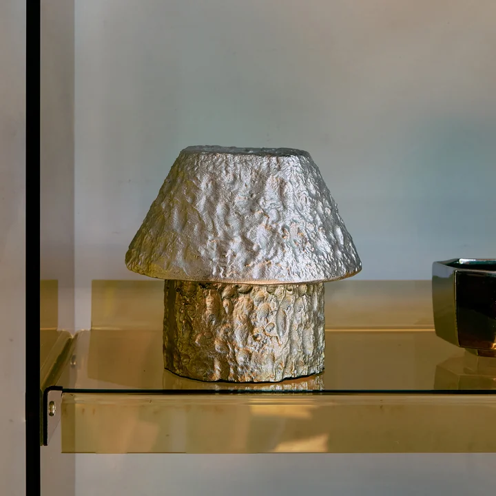 HKliving - Artefact Table lamp, aluminum
