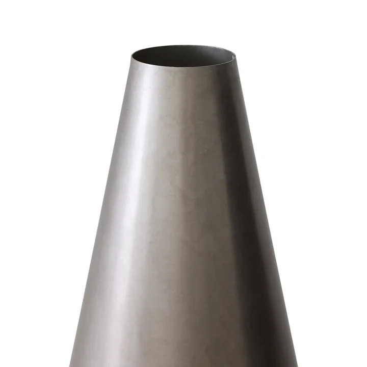 HKliving - Metal Cone Table lamp, silver-grey