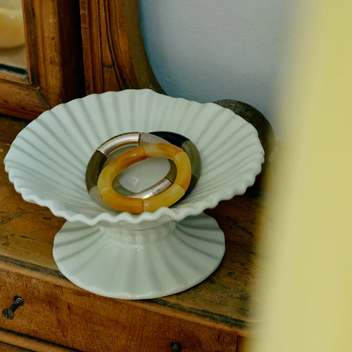 HKliving - New Classics Ribble bowl with foot, medium