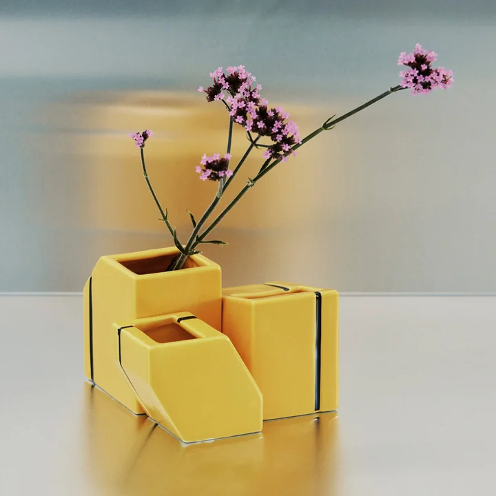 Serax - Silos vase, mini, yellow (set of 3)