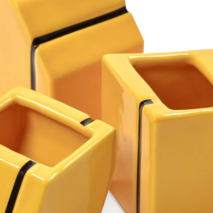 Serax - Silos vase, mini, yellow (set of 3)