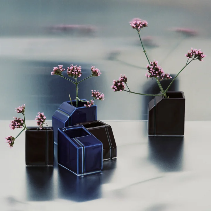 Serax - Silos vase, mini, blue and burgundy