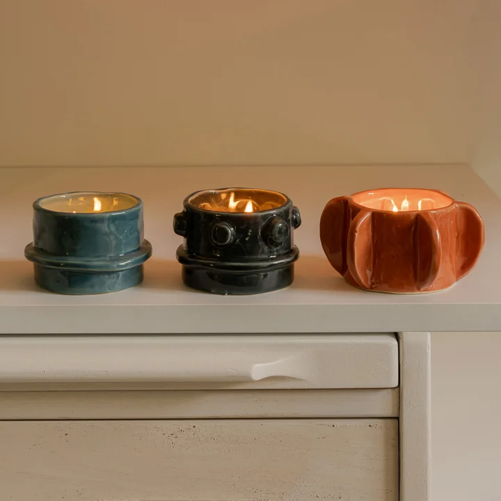 Serax - Molly tealight holder, large, multicolored (set of 3)