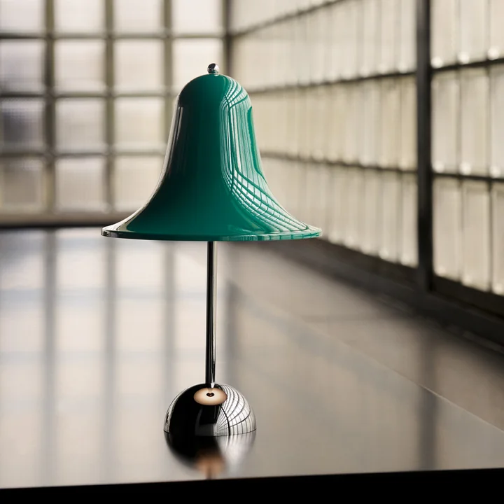 Verpan - Pantop Portable LED rechargeable lamp Ø 30 x 18 cm, dark teal