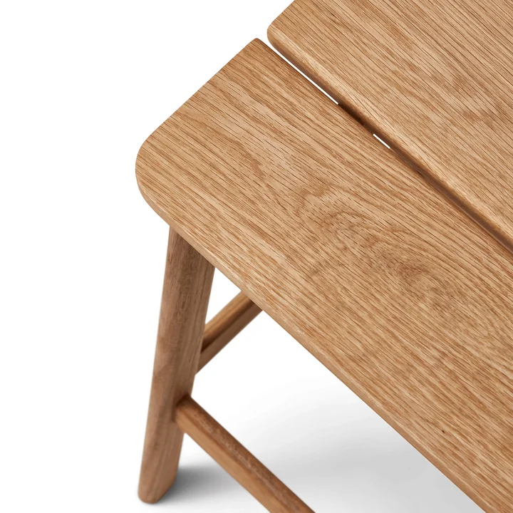 Form & Refine - Angle Bar stool H 65 cm, oiled oak