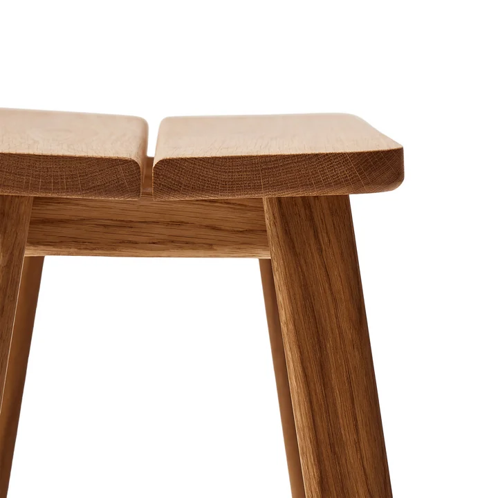 Form & Refine - Angle Standard Stool, oiled oak