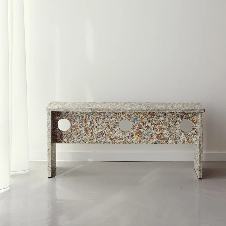 Form & Refine - Remake bench, 95 cm, gray