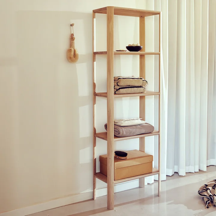 Form & Refine - Leaf Shelf, 0.5 x 5, white oiled oak