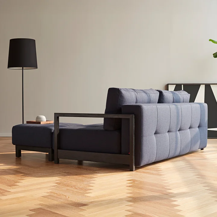 Innovation Living - Bifrost Deluxe Sofa bed, 210 x 115 cm, dark blue (528 Mixed Dance )