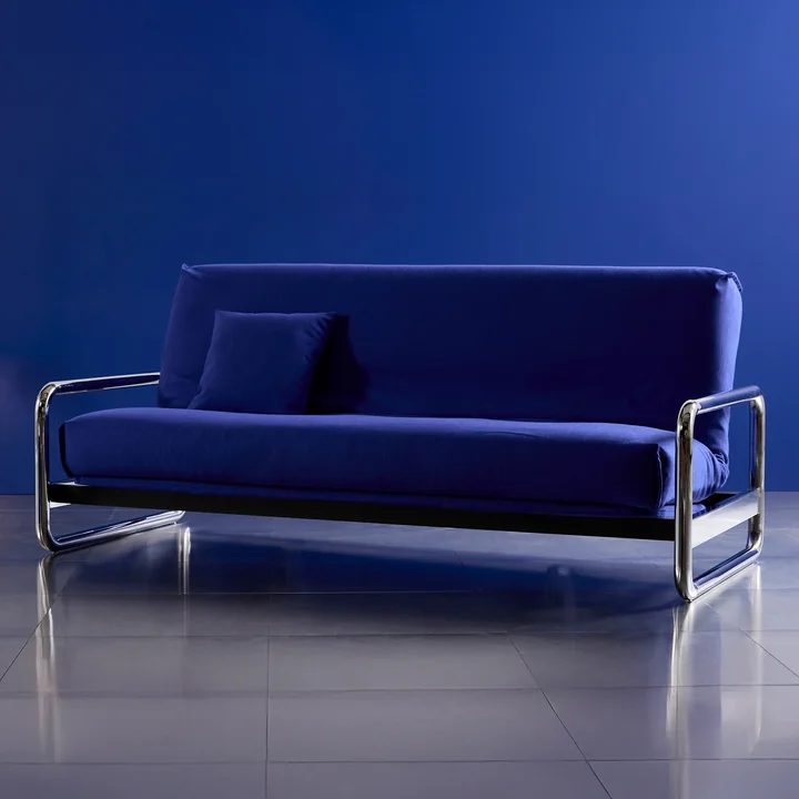 Innovation Living - Lomira Classic Sofa bed, incl. Nordic mattress, 140 x 200 cm (512 Elegance Ultramarine)