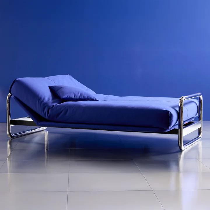 Innovation Living - Lomira Classic Sofa bed, incl. Nordic mattress, 140 x 200 cm (512 Elegance Ultramarine)