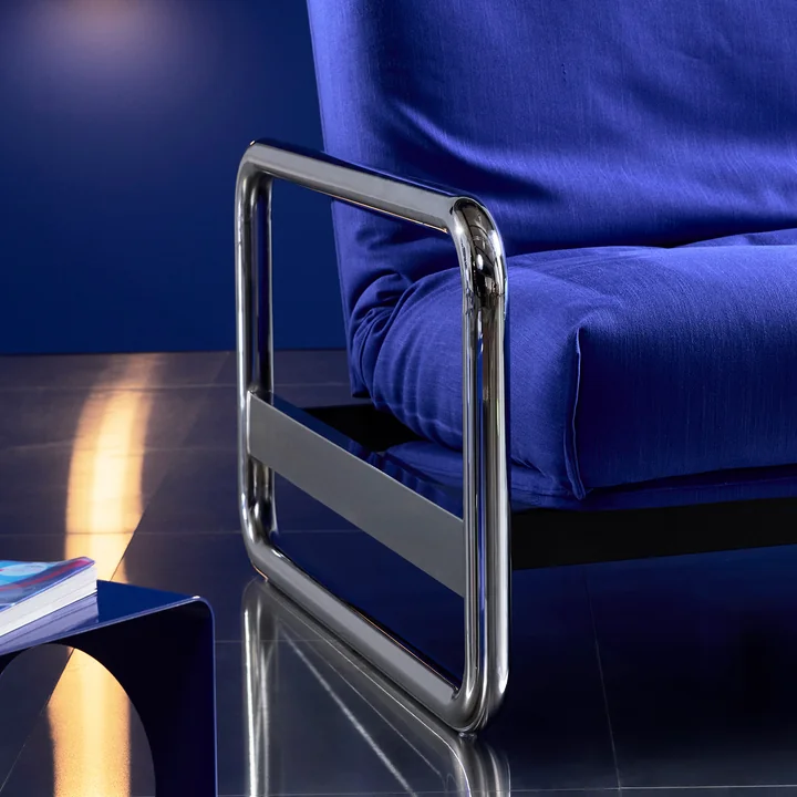 Innovation Living - Lomira Classic Sofa bed, incl. Nordic mattress, 140 x 200 cm (512 Elegance Ultramarine)