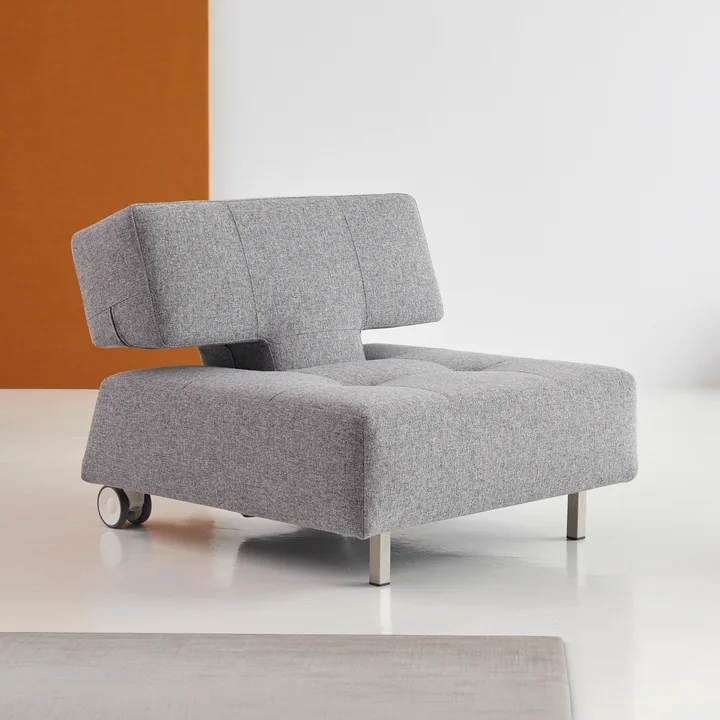 Innovation Living - Long Horn Deluxe Excess Armchair, gray (565 Twist Granite)