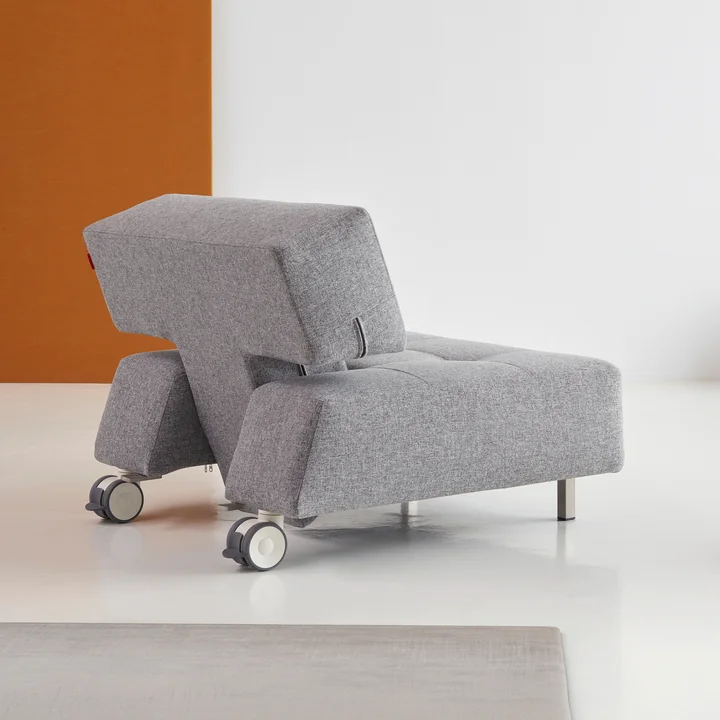 Innovation Living - Long Horn Deluxe Excess Armchair, gray (565 Twist Granite)