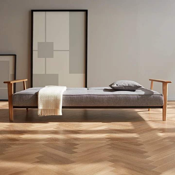 Innovation Living - Splitback Frej sofa bed, 232 x 99 cm, gray (521 Mixed Dance )