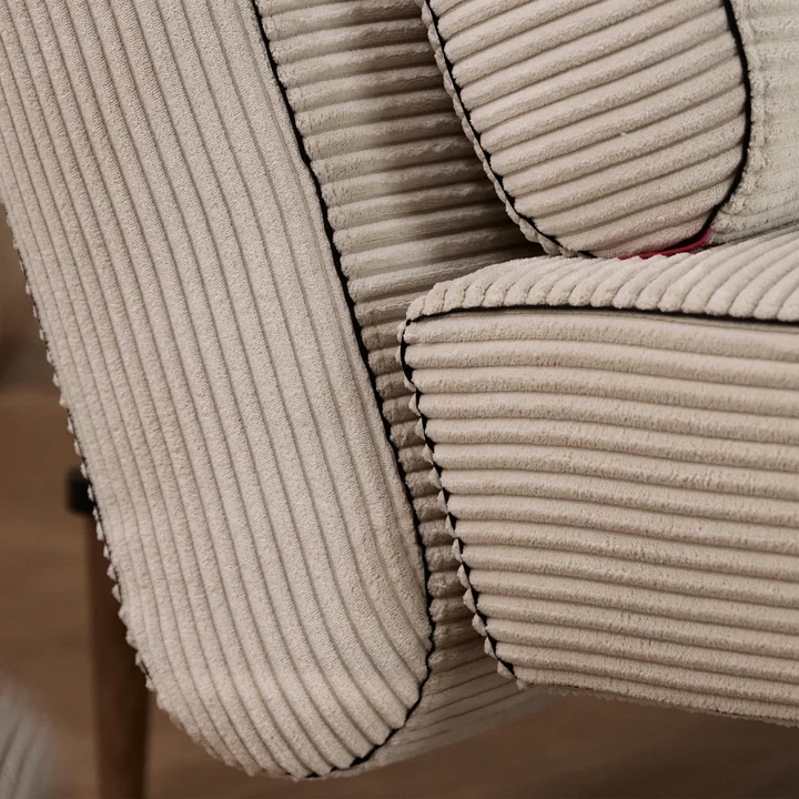 Innovation Living - Unfurl Lounger sofa bed, 200 x 121 cm, ivory (594 Corduroy )