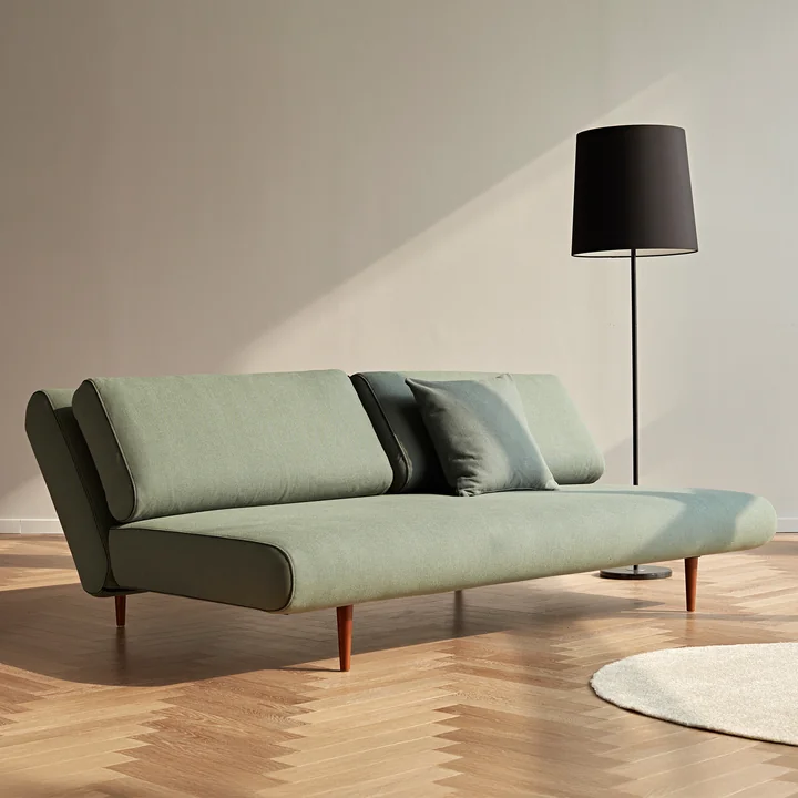 Innovation Living - Unfurl Lounger sofa bed, 200 x 121 cm, green (518 Elegance )