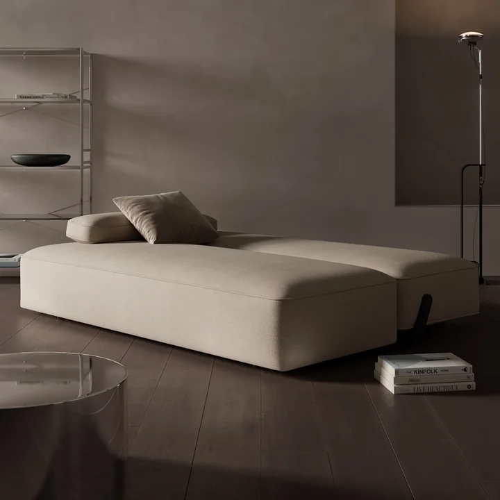 Innovation Living - Yonata sofa bed, 207 x 110 cm, latte (586 Phobos)