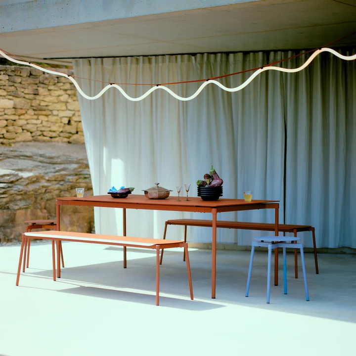 Petite Friture - Spline LED pendant light, 450 cm, brown / orange