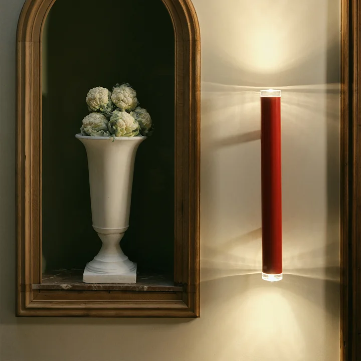 Petite Friture - Pyl LED wall light / ceiling light, Large, 75 cm, red