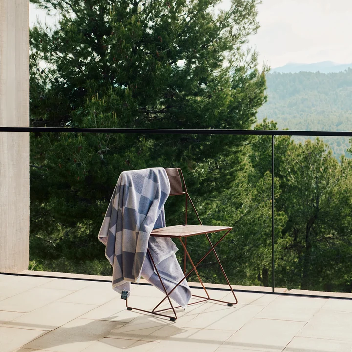 X-Line chair, Outdoor, iron red by HAY