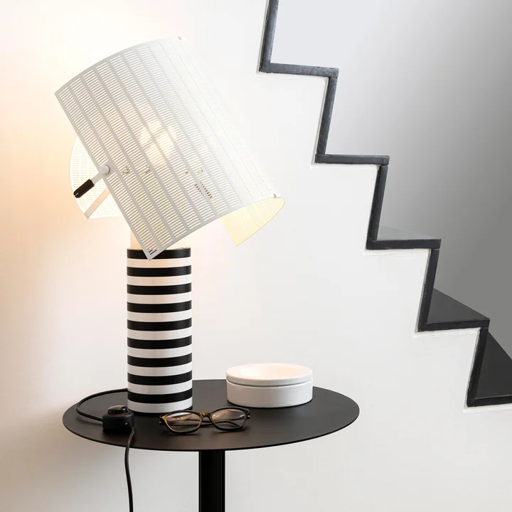 Shogun Tavolo table lamp, white / black by Artemide