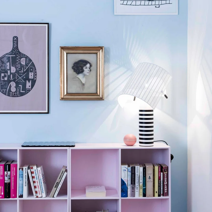 Shogun Tavolo table lamp, white / black by Artemide