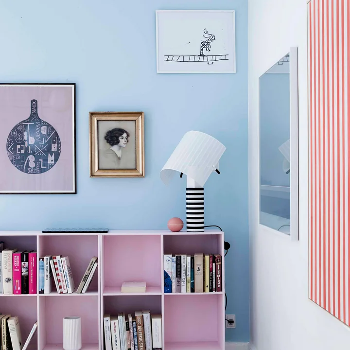 Shogun Tavolo table lamp, white / black by Artemide