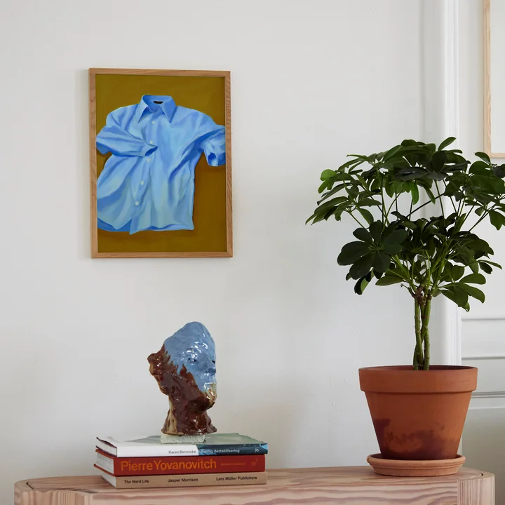 Paper Collective - Blue Shirt Poster , 30 x 40 cm