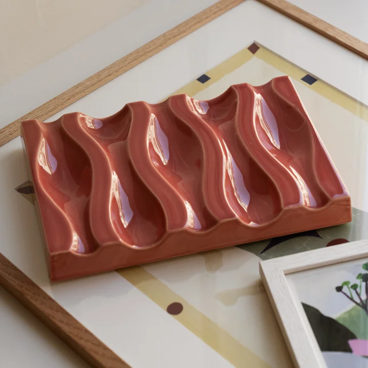 The Poster Club - Echo Relief 02 Wall decoration, rose red