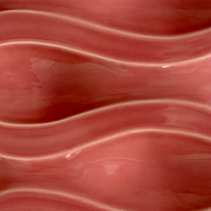 The Poster Club - Echo Relief 02 Wall decoration, rose red