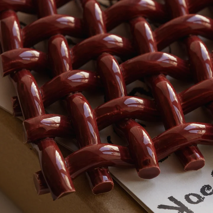 The Poster Club - Interlace 03 Wall decoration, bordeaux