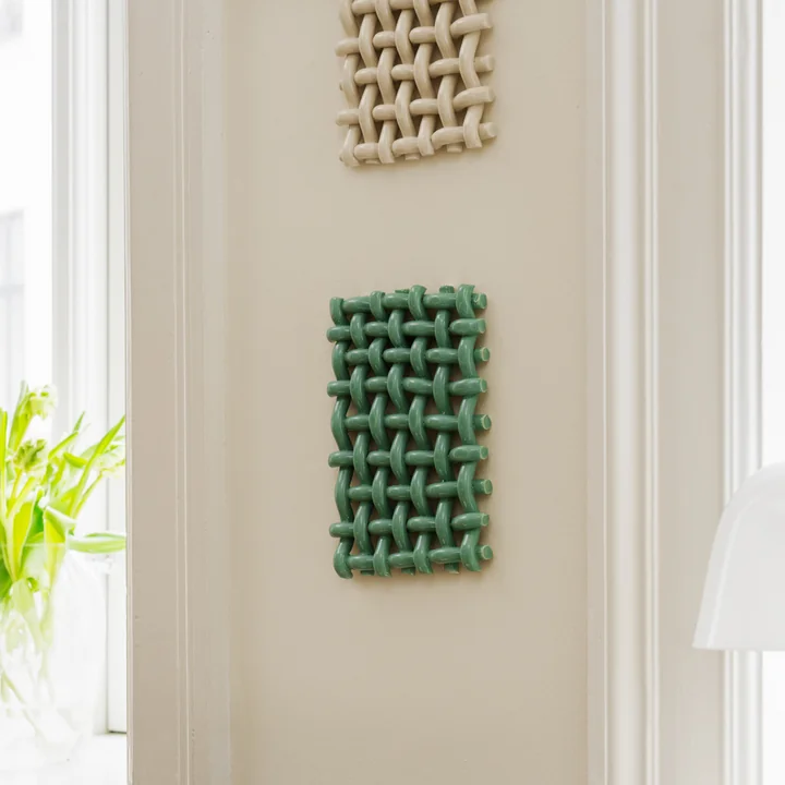 The Poster Club - Interlace 02 Wall decoration, sea green