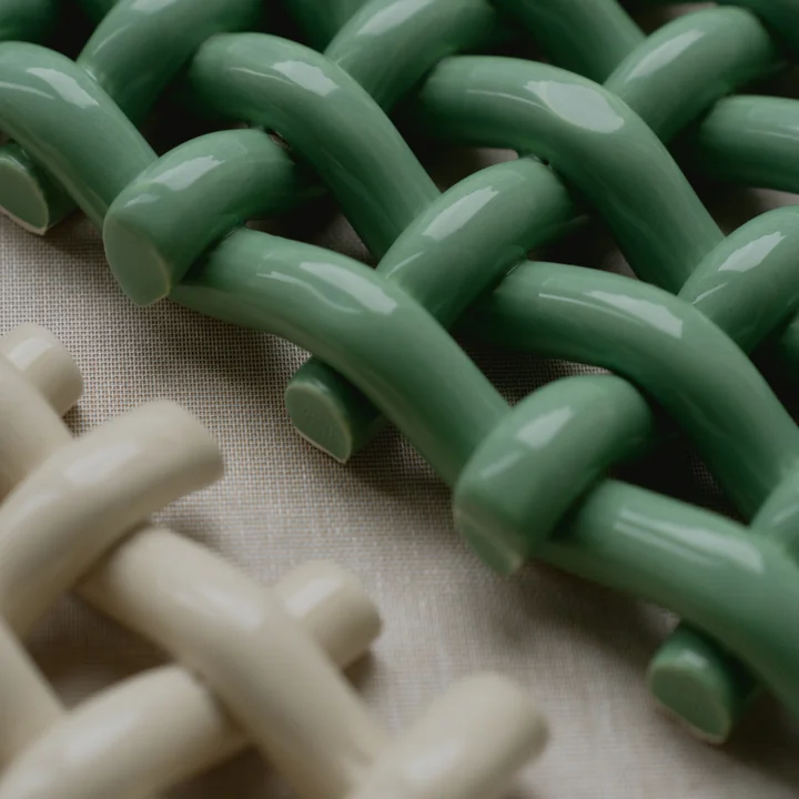 The Poster Club - Interlace 02 Wall decoration, sea green