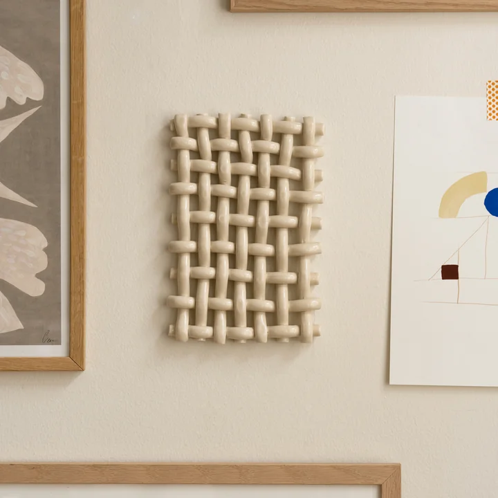 The Poster Club - Interlace 01 Wall decoration, cream