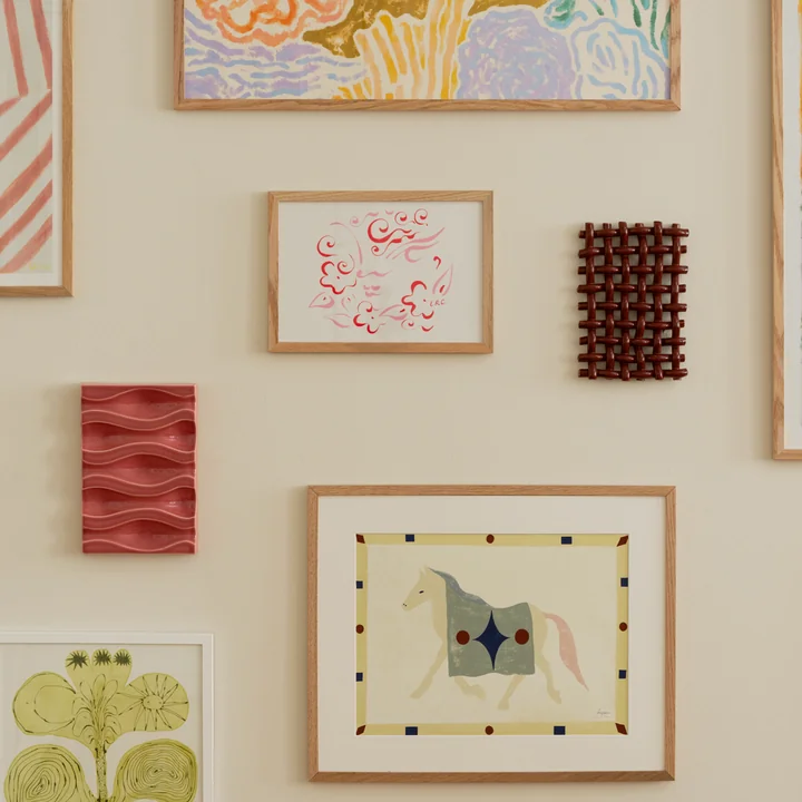 The Poster Club - Echo Relief and Interlace wall decoration